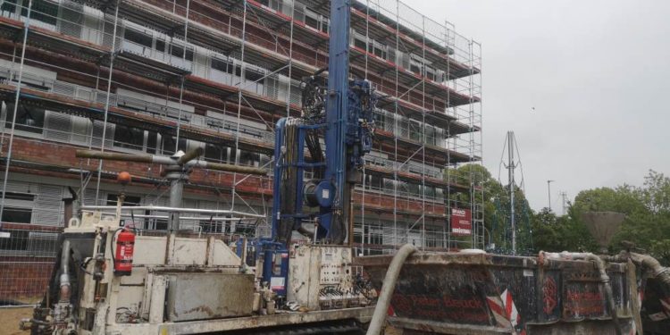 Geothermie für den Schulerweiterungsbau
