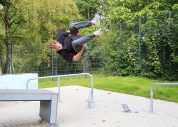 Parkour-Training in Ratzeburg durch den Kinderschutzbund
