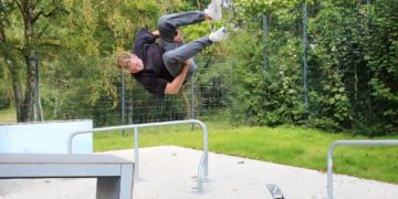 Parkour-Training in Ratzeburg durch den Kinderschutzbund