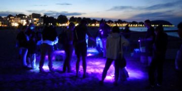 GeoPark – Bernstein bei Nacht