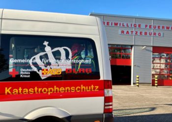 Übung der Katastrophenschutzeinheiten zur Krankentransportorganisation