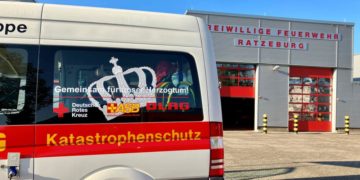 Übung der Katastrophenschutzeinheiten zur Krankentransportorganisation