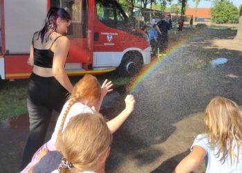 Wasserschlacht bei den Bundesjugendspielen