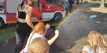 Wasserschlacht bei den Bundesjugendspielen