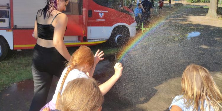 Wasserschlacht bei den Bundesjugendspielen