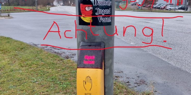 Warnung vor gefährlichen Aufklebern