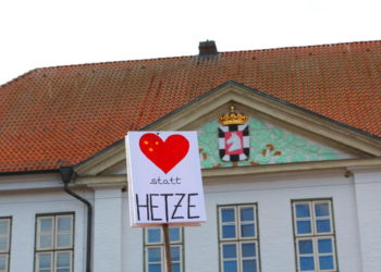 Zeichen gegen  Rechts in Ratzeburg
