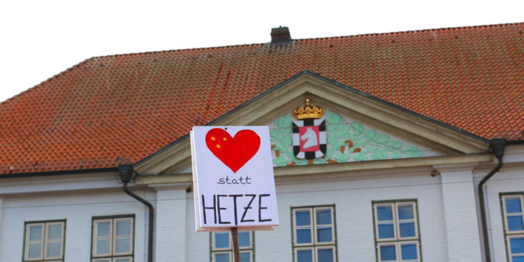 Zeichen gegen  Rechts in Ratzeburg