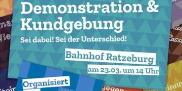 Demonstration und Kundgebung in Ratzeburg