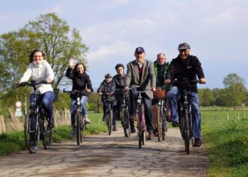 Steinhorster BürgerInnen auf Gemeindefahrradtour