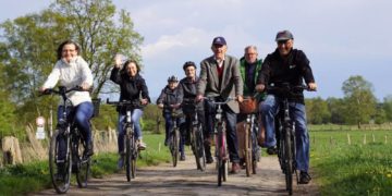 Steinhorster BürgerInnen auf Gemeindefahrradtour