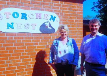 Oliver Brandt lernt Kita-Alltag in Lütau kennen