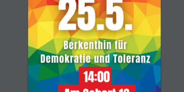 Demonstration für Demokratie gegen Rechtextremismus