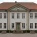 Fassade des Alten Kreishauses in Ratzeburg erhält neuen, historischen Anstrich