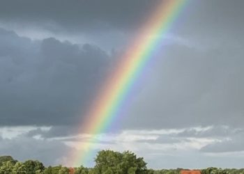Zwei Regenbögen über der Domhalbinsel – wieder ein „Foto der Woche“