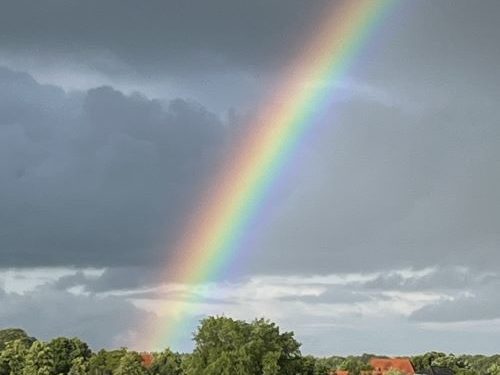 Zwei Regenbögen über der Domhalbinsel – wieder ein „Foto der Woche“