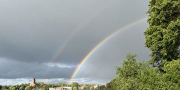 Zwei Regenbögen über der Domhalbinsel – wieder ein „Foto der Woche“