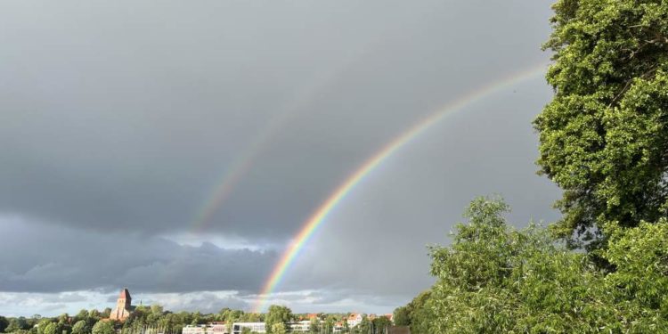 Zwei Regenbögen über der Domhalbinsel – wieder ein „Foto der Woche“