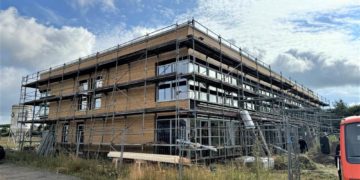 Bau schreitet voran: Kita Forschernest bietet Platz für 110 Kinder