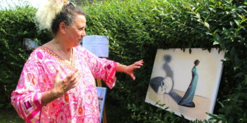 Kunst, Musik und Literatur: Ein sonniger Tag im Garten von Gesine Biller