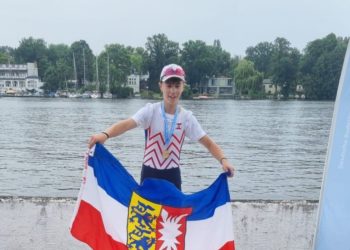 Ein junger deutscher Meister vom Möllner Ruder-Club!