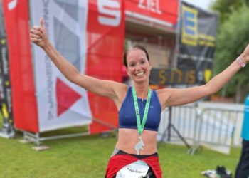 Möllner Triathletin beim Müritz-Triathlon