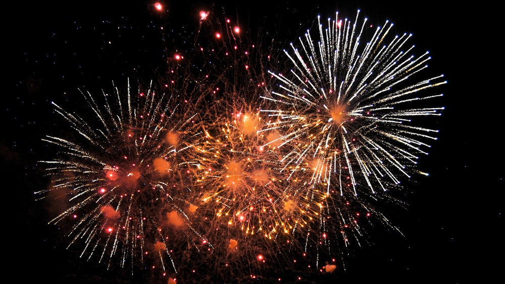 Feuerwerk zum Möllner Herbstmarkt