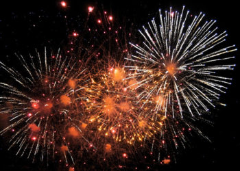Feuerwerk zum Möllner Herbstmarkt
