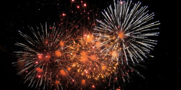 Feuerwerk zum Möllner Herbstmarkt