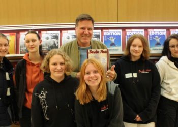 Schülerzeitung „Sandes-News“ bei der Hamburger Woche der Pressefreiheit