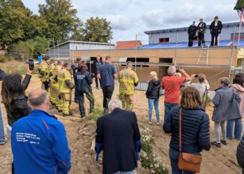 Richtfest zur Erweiterung des Feuerwehrstandortes Ziethen