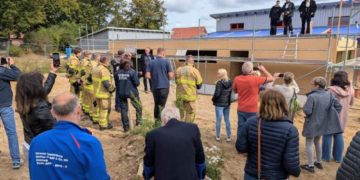 Richtfest zur Erweiterung des Feuerwehrstandortes Ziethen