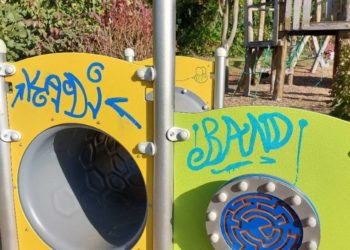 Schmierereien auf Spielplätzen