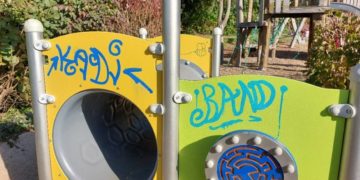 Schmierereien auf Spielplätzen