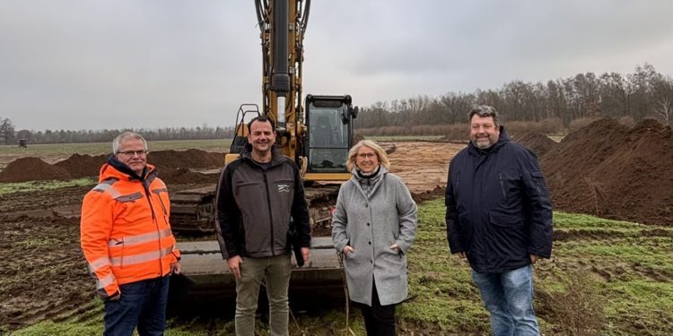 Bauarbeiten für das Gewerbegebiet Steinkrüger Koppel haben begonnen