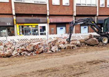 Bauarbeiter und Archäologen stoßen auf spannende Überreste