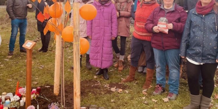 Büchen setzt ein Zeichen gegen Femizide: Baum des Gedenkens gepflanzt