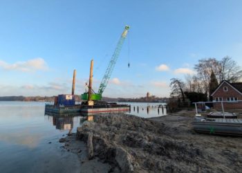 Neugestaltung der Ratzeburger Seebadestelle an der Schlosswiese schreitet voran