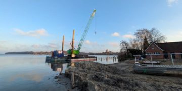 Neugestaltung der Ratzeburger Seebadestelle an der Schlosswiese schreitet voran