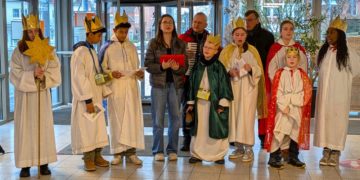 Sternsinger besuchten das Geesthachter Rathaus