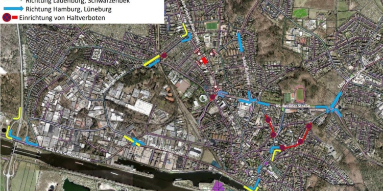 Umfangreiche Baumaßnahmen stehen in der Geesthachter Innenstadt an