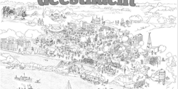 Die Stadt Geesthacht gibt es jetzt als Wimmelbild