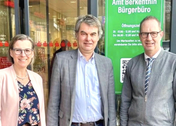 Landtagsabgeordneter Oliver Brandt informierte sich zur Umsetzung der Grundsteuerreform im Amt Berkenthin