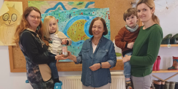 Spende für Förderverein Hospiz Mölln vom Flohmarkt-Grambek-Team