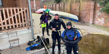 Mülltauchen am Stadtseeanleger
