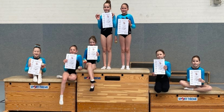 Erfolgreiches Wettkampfdebüt für die Turnerinnen der Möllner Sportvereinigung beim Ostercup