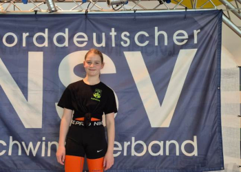 Katharina Hack beim schwimmerischen Mehrkampf der norddeutschen Meisterschaften
