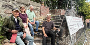 Historisches Treppengeländer in Mölln: Ein Großspender aus Australien