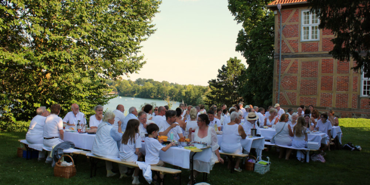 Wieder White Dinner im Museumspark in Ratzeburg