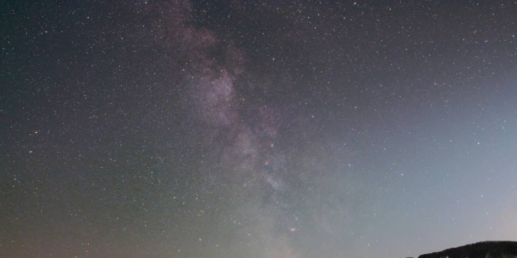 Die Milchstraße über dem Fliegenberg